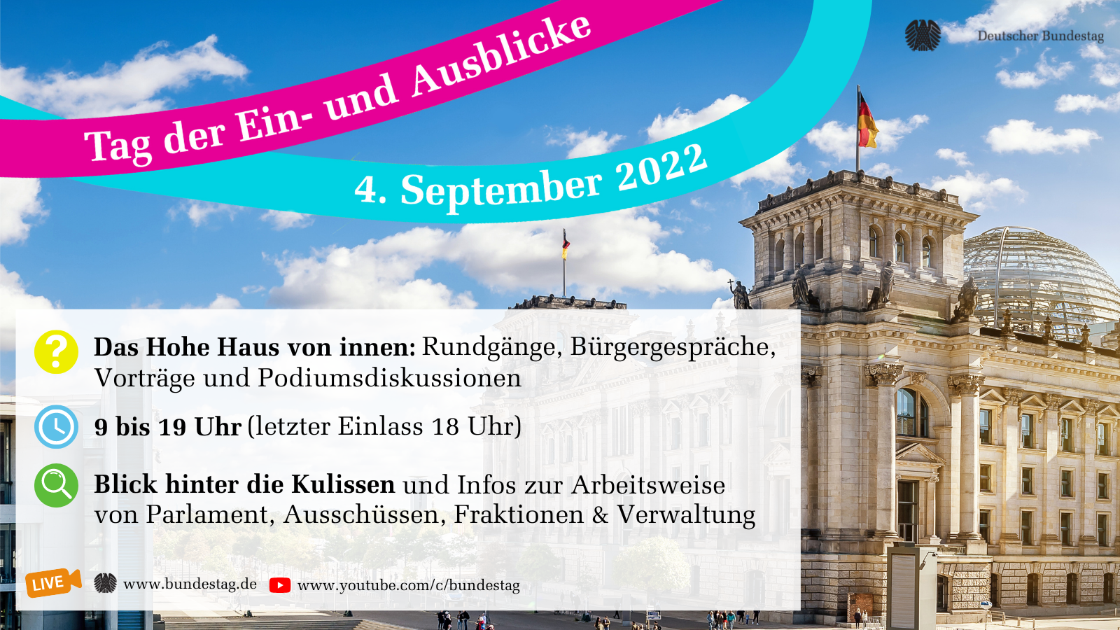 Tag der Ein und Ausblicke im Bundestag Nina Stahr