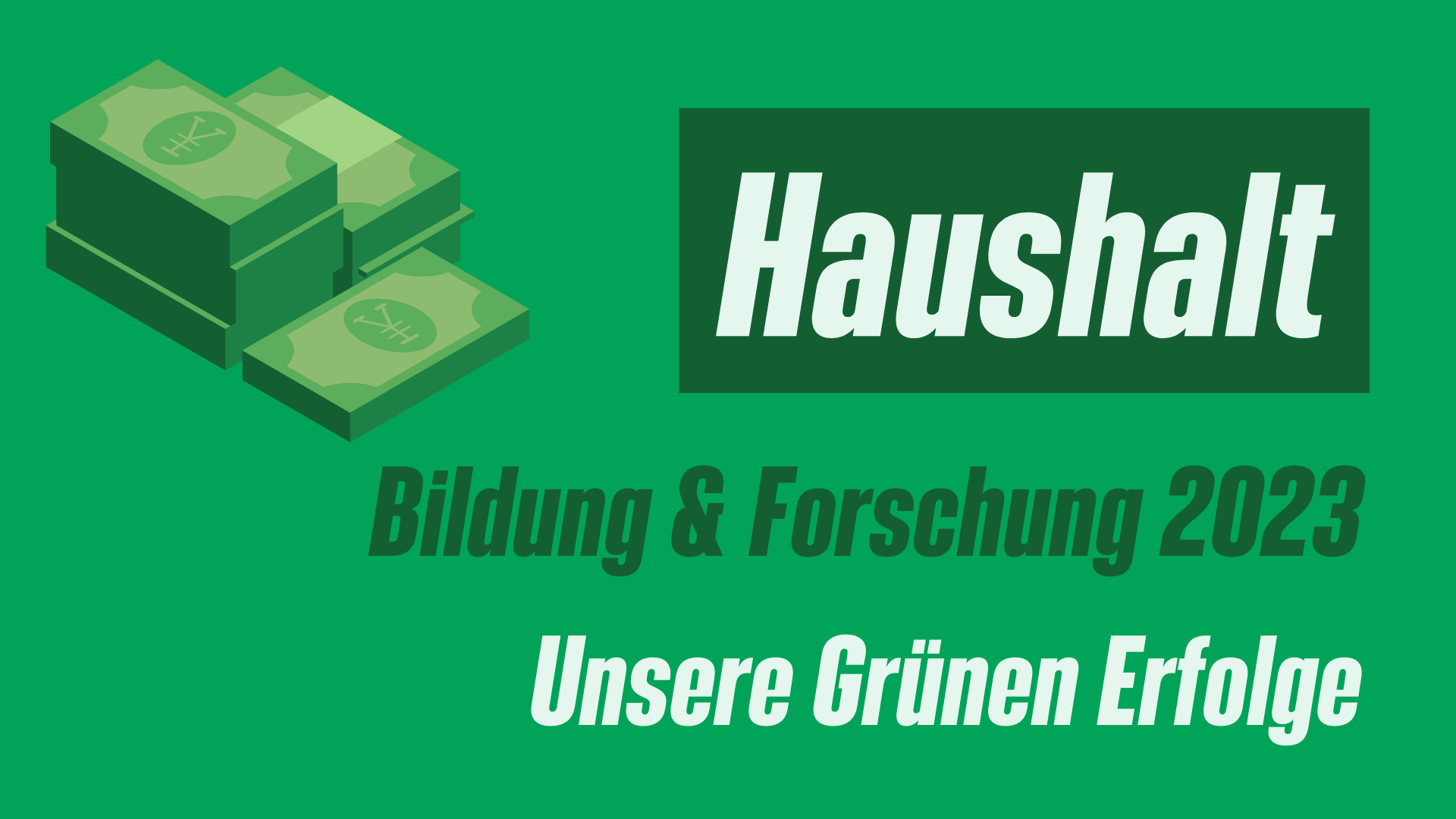 Haushalt Bildung und Forschung